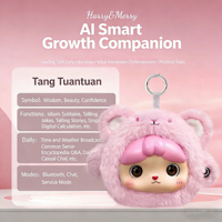 Ciondolo Interattivo AI Portatile Parlante, Bambola Animale Cartone Animato con WIFI per Altoparlante Educativo, 20cm, Unisex, per Bambini