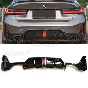 BMW G20 Rear Bumper <b>Lip</b> Carbon Fiber Look Sports Style Car Rear Bumper <b>Splitter</b> Car Accessories for BMW G20 2020-2022 Body Kit - Product Image 5
