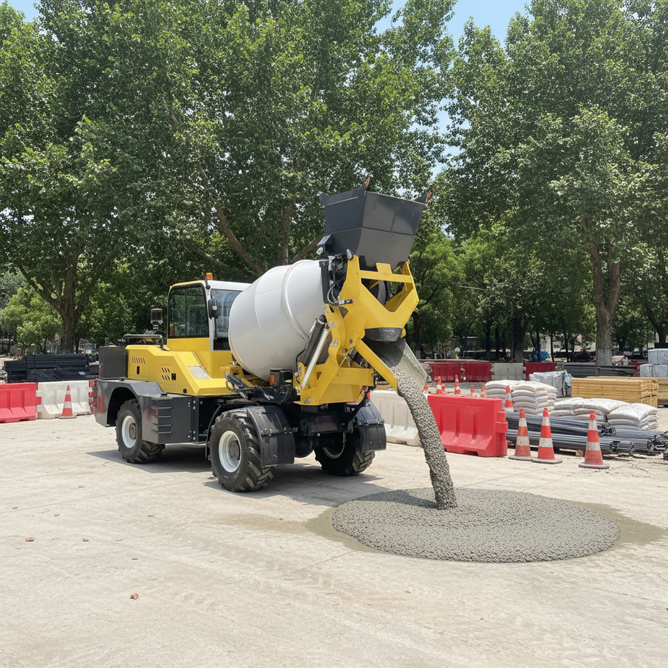 Portable Self Loading Concrete Mixer For Remote Building Sites| Alibaba.com