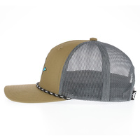 Gorra de béisbol de 5 paneles con bordado personalizado de pato real, diseño de aves silvestres, caza, gorra trucker con cuerda, snapback