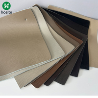 Tissu en cuir PU durable à texture litchi, sans solvant, écologique, anti-taches, anti-rayures, sans solvant, pour sièges de voiture et canapés