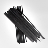 Prix usine taille personnalisée 1mm 2mm 3mm 5mm bâtons de diffuseur synthétiques noirs bâtons de roseau en fibre