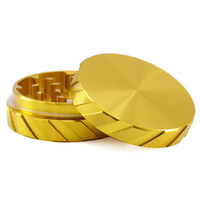 Boîte en carton kraft pour emballage de moulin à herbes en alliage d'aluminium, forme CNC 55 mm, 2 pièces