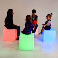 Cubo Luminoso a LED RGB da 4, 7, 16, 20 Pollici in Plastica per Casa, Bar, Esterni, Hotel, Soggiorno, Camera da Letto
