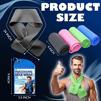 Serviettes rafraîchissantes pour le cou en PVA personnalisées, serviette rafraîchissante instantanée pour le cou, longue durée, réutilisable, respirante, serviette fraîche