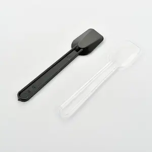 New Arrival Colorful Plastic PS Scoop 1.8g Disposable Dessert Ice Cream Spoon for Coffee Shop Restaurant