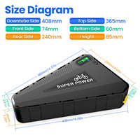 Batterie de vélo électrique triangulaire 30Ah 20Ah 48V 52V 60V 72V, pack de cellules lithium 21700, BMS 50A pour vélo électrique de livraison et de transport