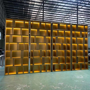 Mobilya oturma odası paslanmaz çelik vitrin kabinleri mağaza rafları ve vitrin kabinleri - Product Image 5