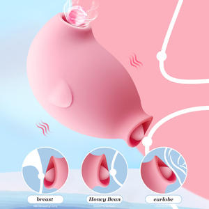 2 in 1 klitoral Oral emme dil aşk yumurta mastürbasyon aracı Clits yalama ve kadınlar için vibratör emme - Product Image 3