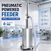 Machine d'alimentation pneumatique verticale en acier inoxydable, pompe de transfert de liquide par aspiration pour machine de remplissage