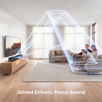 Système Home Cinéma Dolby 2.1 Barre de son TV avec caisson de basses sans fil BT