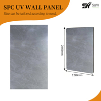 Panneau mural en PVC marbré résistant aux UV, imperméable et ignifuge, pour décoration intérieure de bureau, fabrication OEM