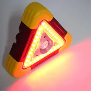Karayolu güvenliği tür acil durum araçları üçgen reflektör Pilot ışık araba LED acil durum lambası iş güvenliği yanıp sönen üçgen alarmı