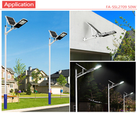 Lampadaire solaire extérieur haute puissance IP65 5000w 6000w 8000w 10000w avec détecteur de mouvement et télécommande