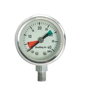 YN63BSS-10000psi 63mm(2.5") all stainless steel pressure gauge with bayonet bezel