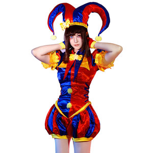 Costume da Clown Digitale per Donna, Stile Circo, Set Completo per Halloween, Carnevale, Feste e Spettacoli - Product Image 3