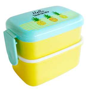 Customized Japanese Style Childrens Lunchbox Plastic Bento <b>Box</b> <b>Microwaveable</b> Snack Container Rectangle Cartoon Pattern - Product Image 4