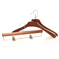 Cintre domestique Cintre en bois pour vêtements avec pinces Cintre pour vêtements
