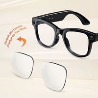 Últimas Gafas Inteligentes M02 Ultra M-E-T-A con Tecnología Black, 8MP, Estuche Recargable, WiFi, Reconocimiento y Traducción de Imágenes