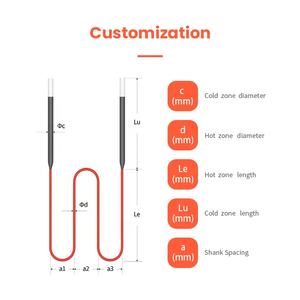 Éléments chauffants électriques personnalisés en MoSi2, type W, résistance chauffante en MoSi2 1850 pour prothèse dentaire en céramique - Product Image 3