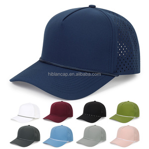 Gorra Imperméable Hard Top Water Proof Hat Perforé Laser Cut Hole Player Hydro Snapback Applique Sports Caps Hats - Product Image 1