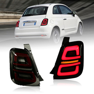 Luz Trasera LED Modificada para Automóvil Fiat 500 500C <span class=keywords><strong>Abarth</strong></span> 595 695 2007-2015, Luz de Freno LED Completa, Luz de Reversa, Señal de Giro Secuencial - Product Image 5