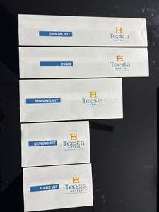 Bolsa de Papel Mantequilla Brillante Vacía, Impresa en Dos Colores, Termosellable con Sellado Central, Cantidad Personalizable para Amenidades de Hotel - Product Image 3