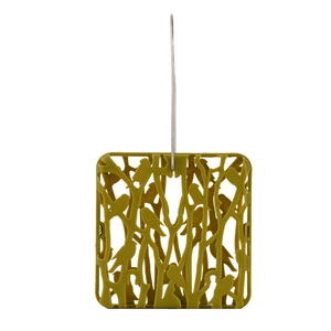 Esschert Design Mangeoire à oiseaux suspendue au toit vert pour l'extérieur "Chiffchaff" Suet Block Hanger - Product Image 3