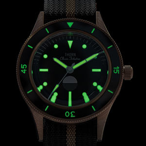 <span class=keywords><strong>Reloj</strong></span> Mecánico Automático Thorn de Alta Calidad, Caja de Bronce, Esfera de Zafiro, Movimiento Nh35A, Resistente al Agua - Product Image 4