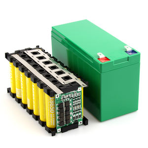 Caja para Baterías 18650, 12V7Ah, Soporte con Separadores de Celdas, Plástico ABS Negro, para Baterías Lifepo4 y Li-Ion, Accesorio para Paquetes de Baterías Verdes - Product Image 2