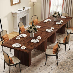 Modern Extendable Solid Wood Dining <b>Table</b> High Capacity <b>Space</b>-<b>Saving</b> 2-Seater Workshop Entry Home Kitchen Dining Room Furniture - Product Image 2