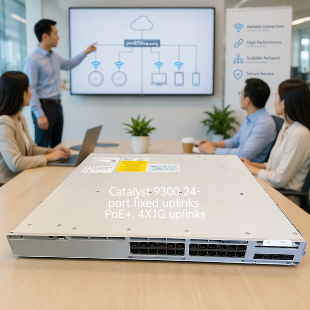 NEW CISCOS C9300L-24P-4G-E 9300 24-port Fixed Uplinks PoE+, 4X1G Uplinks , Network Switch C9300L-24P-4G-E