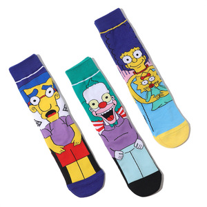 Calcetines de punto transpirables con diseño de dibujos animados de <span class=keywords><strong>los</strong></span> <span class=keywords><strong>Simpson</strong></span> para hombre y mujer, estilo urbano europeo y americano, a media pantorrilla, nueva tendencia, personalizados - Product Image 6