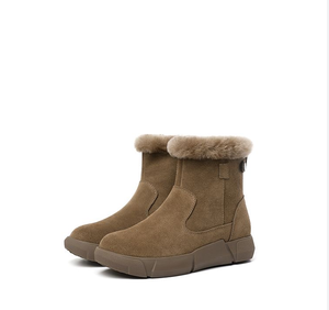 Stivali da neve ispessiti da <span class=keywords><strong>donna</strong></span> in pelliccia invernale uno in cotone scarpe antiscivolo da <span class=keywords><strong>donna</strong></span> - Product Image 1