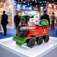 Train électrique d'extérieur pour enfants avec rails, lumières et musique, jouets à encastrer, vente en gros