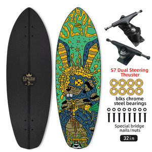 ZHOYA vente en gros professionnel Double direction <span class=keywords><strong>Surf</strong></span> <span class=keywords><strong>Slide</strong></span> plaque 4 roues Skateboard personnalisé adolescents adultes <span class=keywords><strong>Skate</strong></span> Board à vendre - Product Image 1