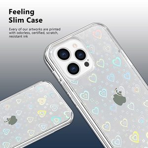<span class=keywords><strong>2022</strong></span>เคสโทรศัพท์เลเซอร์โฮโลแกรมหัวใจใสแวววาว,เคสโทรศัพท์สำหรับ iPhone 11 12 13 Pro Max X XS XR 7 8 Plus - Product Image 3