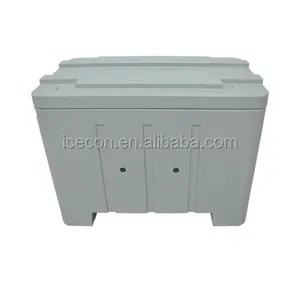 Plastic dry ice storage box 400 Liter large ice cooler box for ice bath bin
