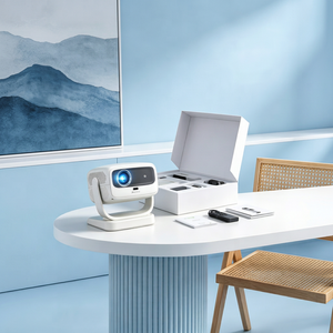 Home Use HT3PRO Android 11 4K Ultra HD <b>Projector</b> with Gimbal Bracket Auto Focus 120 Lumens 10m Projection - Product Image 1