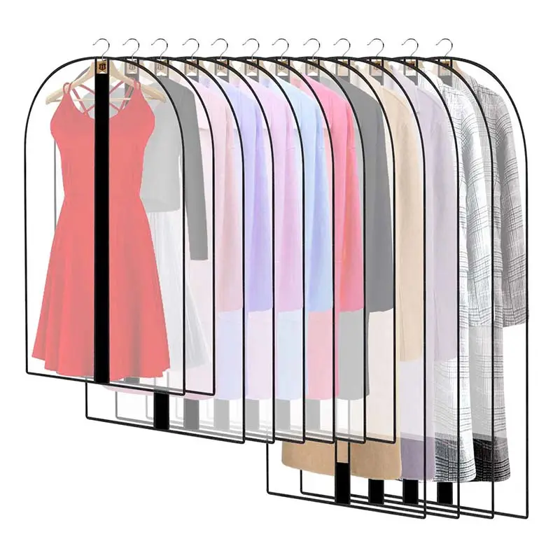 Hot Selling Suit Dust Cover PEVA Transparent Storage Hanging Clothes Bag Designer Garment Bags