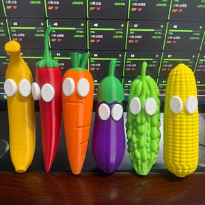 Espada Elástica Impresa en 3D FUSEJOY con Forma de Frutas y Verduras: Maíz, Melón Amargo, Berenjena, Chiles, Plátano, Rábano - Product Image 1