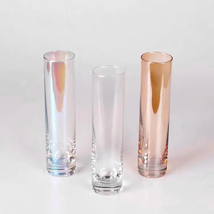 Glass äulen vase Glasvase Flaschen boden blase Mehrfarbige Blumenvasen <span class=keywords><strong>Terrarium</strong></span> Glasbehälter Flasche Hochzeits dekor - Product Image 5