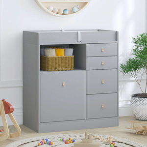 Cambiador para bebé con 5 cajones y 1 almacenamiento abierto - Product Image 3