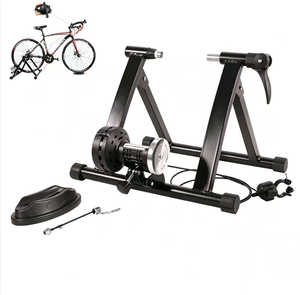 Soporte Magnético <span class=keywords><strong>para</strong></span> <span class=keywords><strong>Bicicleta</strong></span> Estacionaria <span class=keywords><strong>para</strong></span> Ejercicio en Interiores, Ruedas 700C, Incluye Eje de Liberación Rápida y Bloque Elevador de Rueda Delantera - Product Image 1