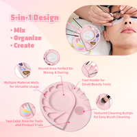 Palette de mélange pour maquillage, accessoires de beauté tendance sur TikTok, palette de mélange pour artiste en cosmétique, palette de mélange pour nail art