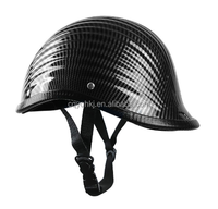 Casque de moto électrique universel trois-quarts quatre saisons en ABS, design ouvert, casque demi-coque classique