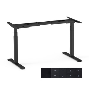 NATE Height Adjustable Desk Frame Dual Motor 3 Section Electric Standing Desk Legs For Home <b>Office</b> <b>Computer</b> Gaming Use - Product Image 5
