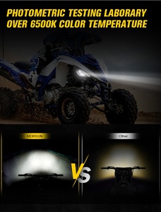 Phare LED homologué DOT E-Mark MS-YMHD0622YFZ pour YFZ450, pour Yamaha <span class=keywords><strong>Raptor</strong></span>, pour Yamaha ATV Wolverine, accessoires d'éclairage pour VTT - Product Image 5