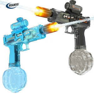 Pistolet à eau automatique avec flash de fumée et son de jet d'eau, jouet d'été pour l'extérieur et la <span class=keywords><strong>plage</strong></span>, pistolet à eau électrique pour enfants et adultes - Product Image 1