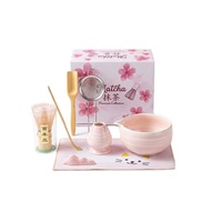 Ensemble de thé matcha japonais, bâtonnets de thé, bol à matcha, cuillère à matcha, fouet à matcha, outils de préparation du thé en bambou et en céramique, brosse à matcha